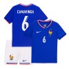 Maillot de Supporter France Camavinga 6 Domicile Euro 2024 Pour Enfant